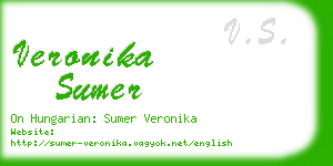 veronika sumer business card